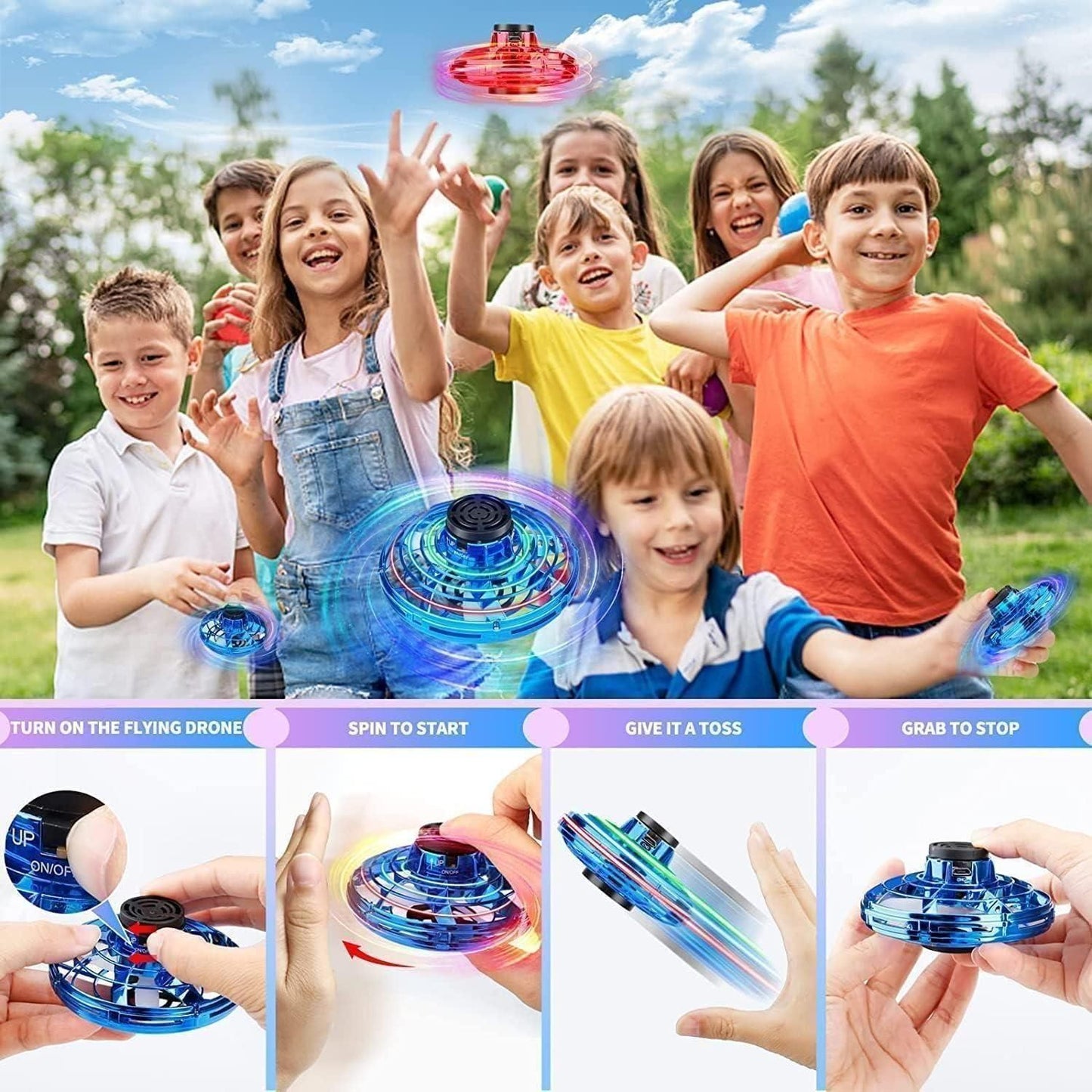 Magic Hover Spinner – Defy Gravity & Have Fun! 🎇🌀 - Pack of 1